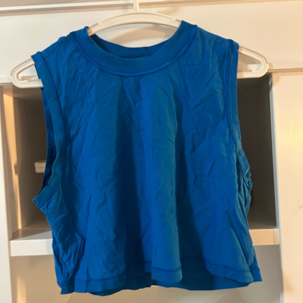 Blue Sleeveless Women's Top